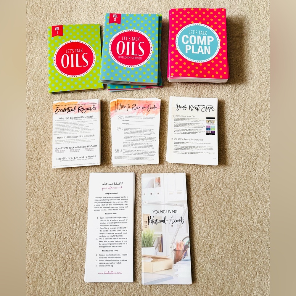 Business Building Booklet Set for Young Living Essential Oils Business